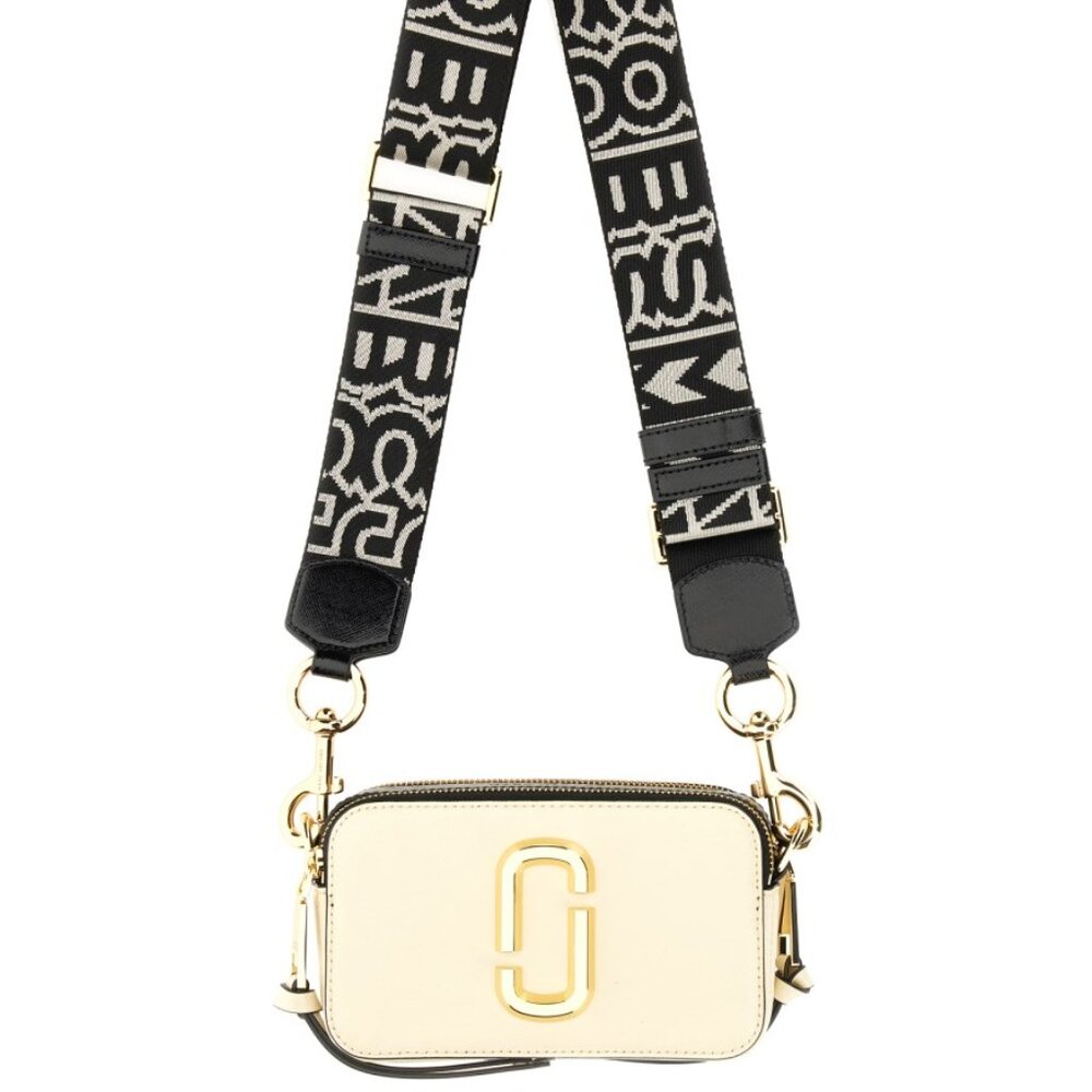 Marc Jacobs The Snapshot Cloud White Multi Leather Crossbody Camera Bag